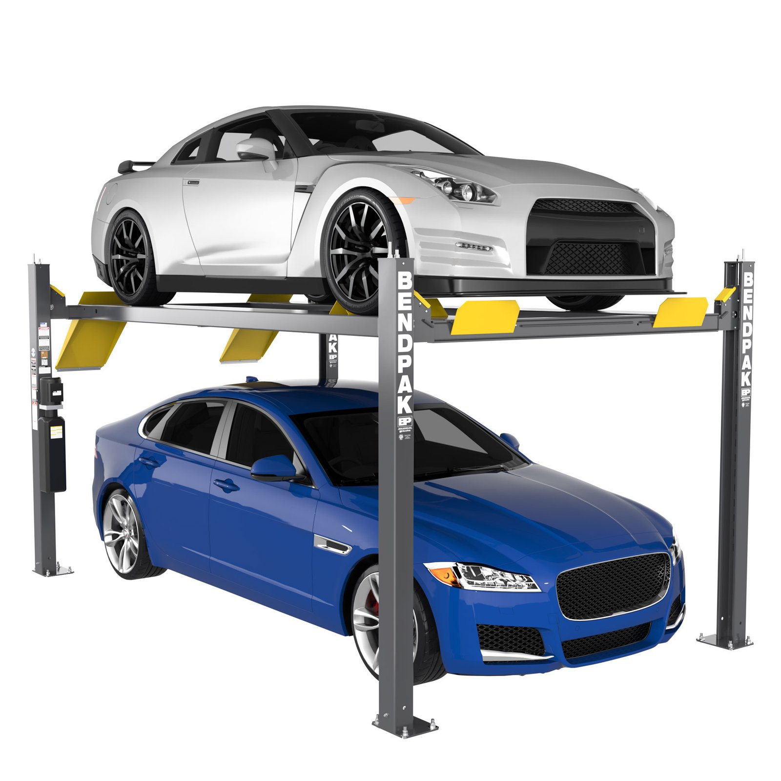BendPak HD-9EWT Extra-Wide Four-Post Lift – 9,000 lb, 7 ft. Rise, 3 HP