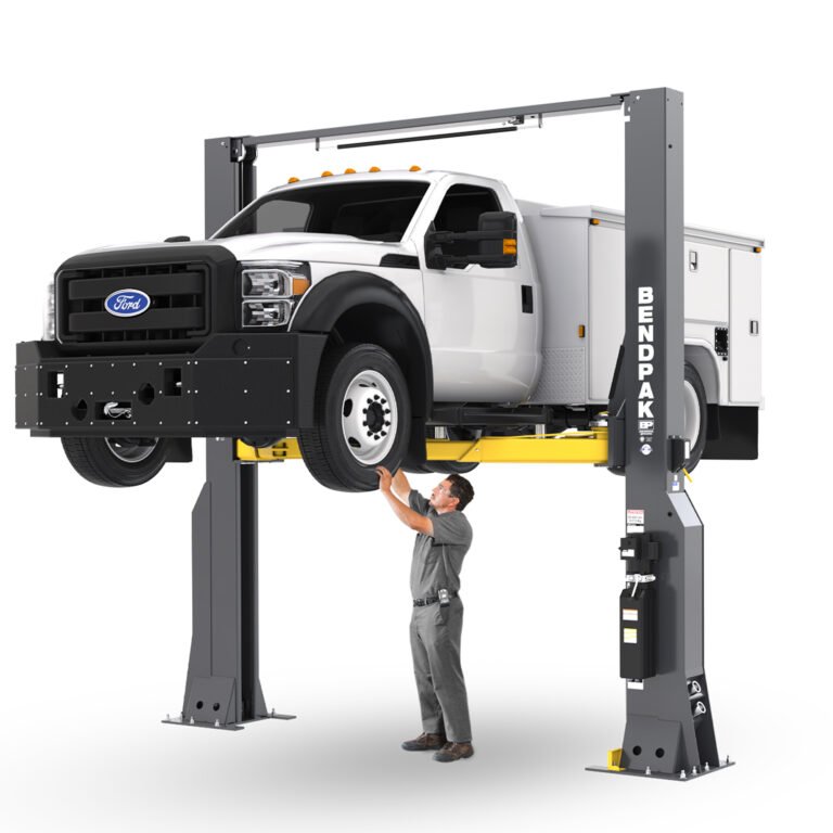 BendPak 20AP Heavy-Duty Clear-Floor High-Rise 2-Post Lift – 20,000 lb, 5 HP