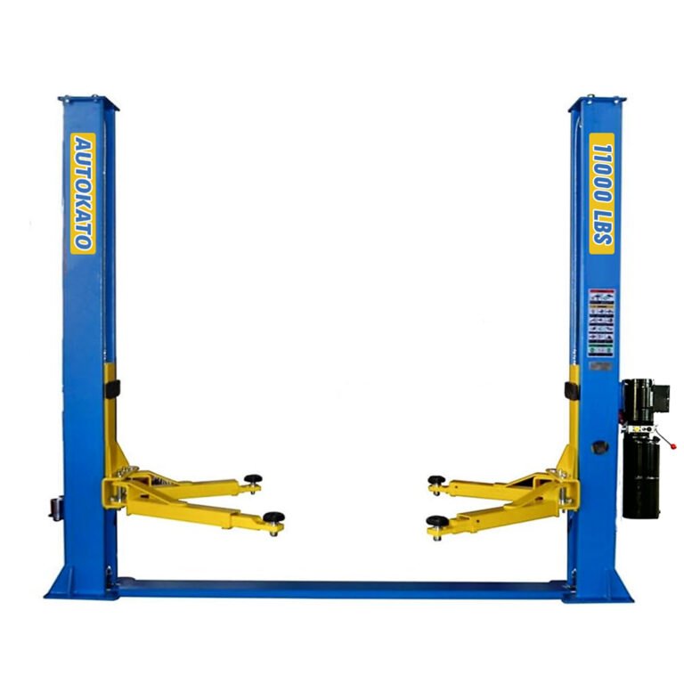 Katool Two-Post Vehicle Lift — 11,000-Lb. Capacity, Dual Hydraulic Cylinders, Blue, Model# KT-H115Z