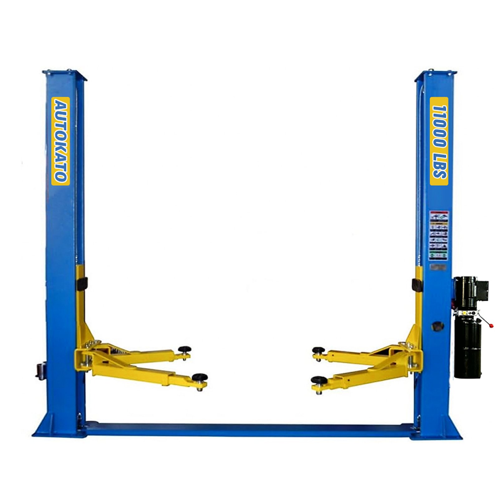 KATOOL KT-H115Z Two-Post Vehicle Lift – 11,000 lb, Dual Hydraulic Cylinders