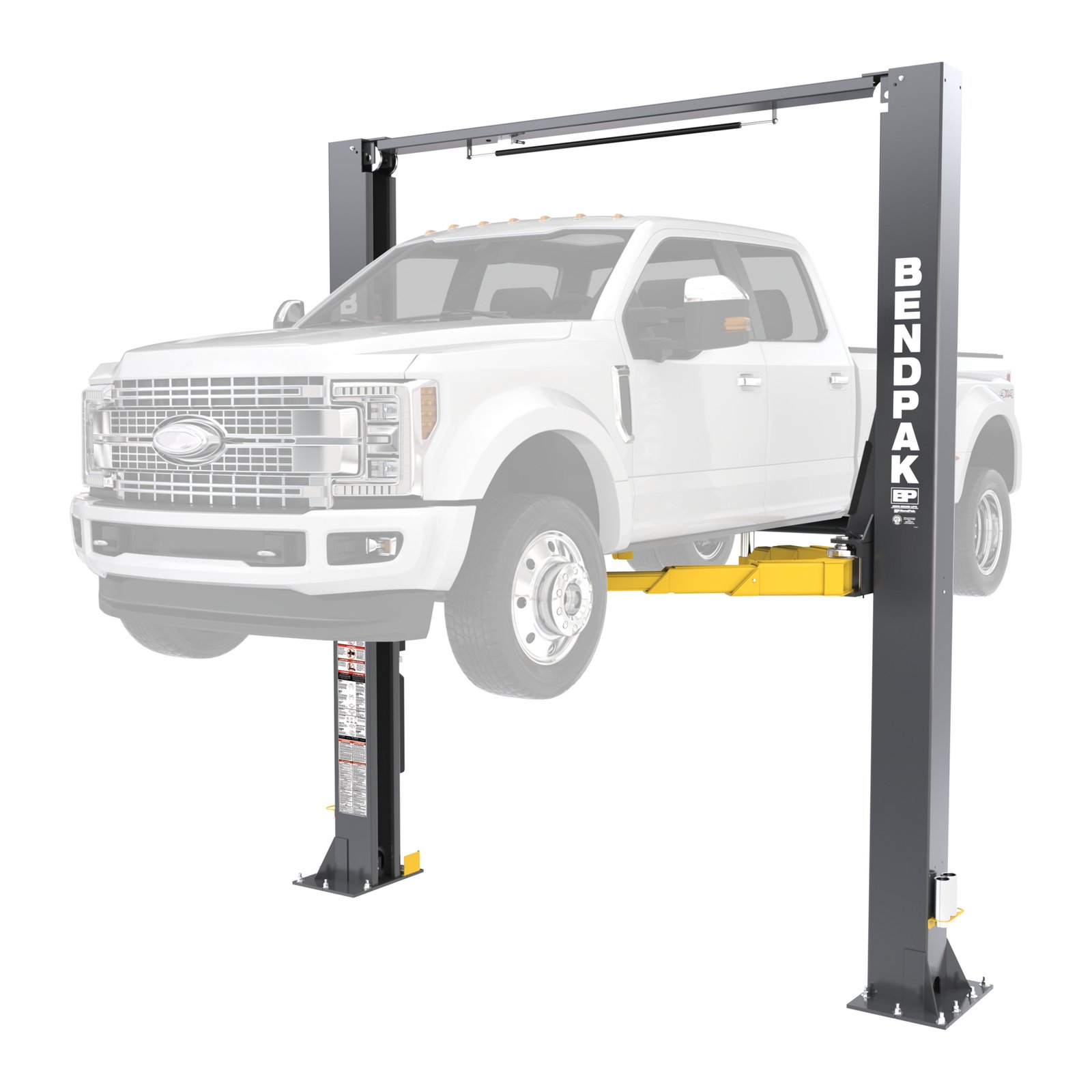 BendPak 12APX Clear-Floor High-Rise 2-Post Lift – 12,000 lb, 6.6 ft. Rise, 5 HP