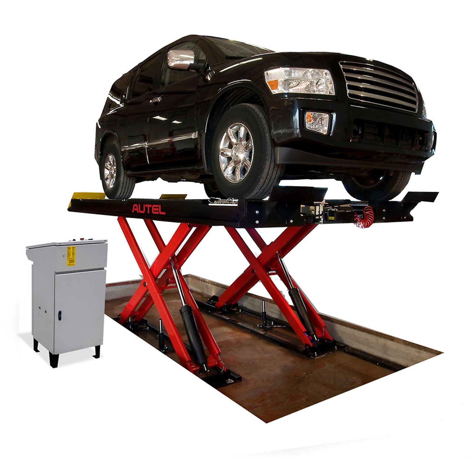 Autel AULS14ALOR1 Flush-Mount Scissor Lift – 14,000 lb, 203 x 26 in. Runways