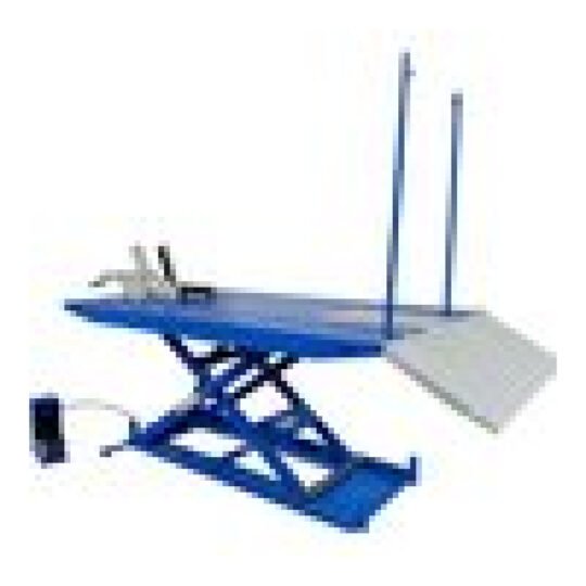 Tuxedo High-Rise Motorcycle Lift, 1500-Lb. Capacity, Blue/Gray, Model# M1500C-HR