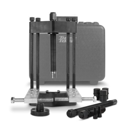 Tiger Tool Heavy-Duty King Pin Press — 7/8in. to 2 5/32in. Capacity, Includes Forcing Screws and Tie Rod End Removers, Model# TIG90150