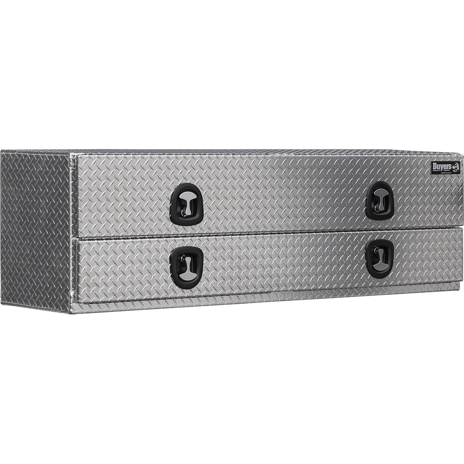Buyers Products 1701588 Aluminum Flatbed Contractor Toolbox – 21 x 18 x 90 in., Lower Door