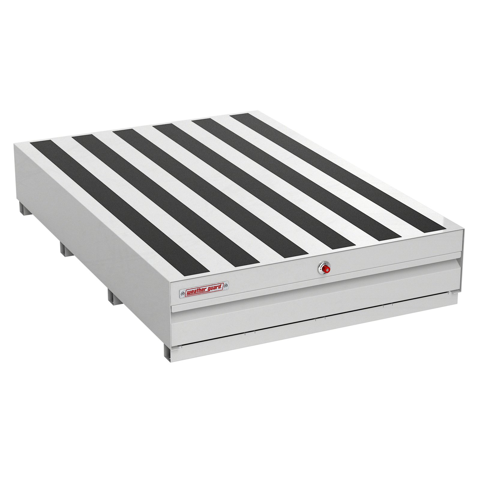 Weather Guard Pack Rat 3713-3-04 Truck Box Storage Drawer – 72 x 48 x 13 in., White Steel