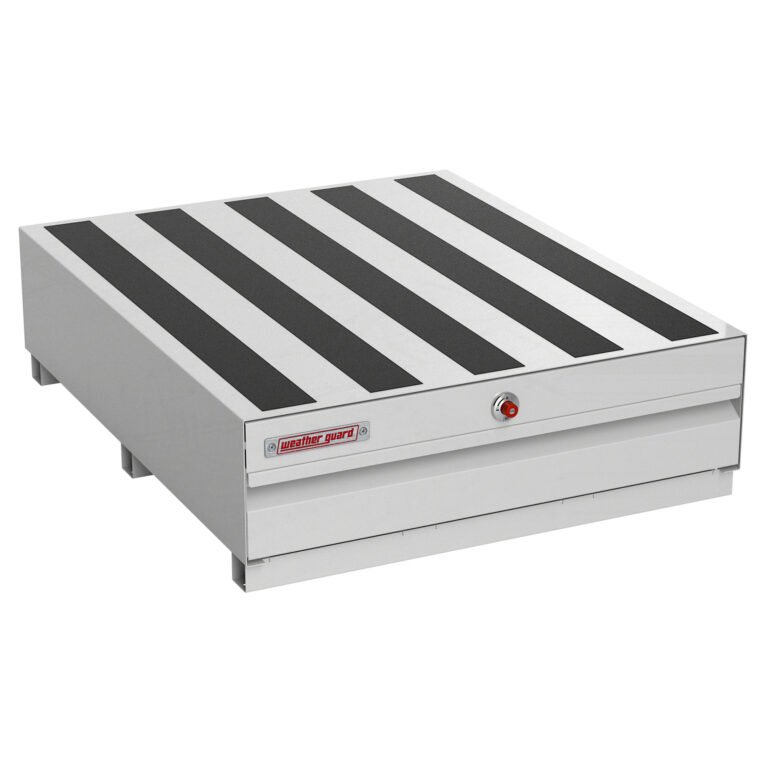 Weather Guard PACK RAT Wide Truck Box Storage Drawer, Steel, White, 48in x 40in x 13in, Model# 338-3-04