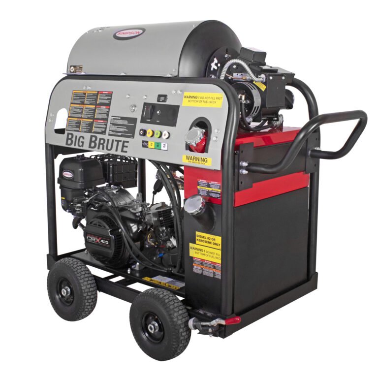 Simpson Big Brute Hot Water Professional Gas Pressure Washer — 4000 PSI, 4.0 GPM, CRX 420 Engine, Comet Industrial Triplex Pump, Model# BB4040132E