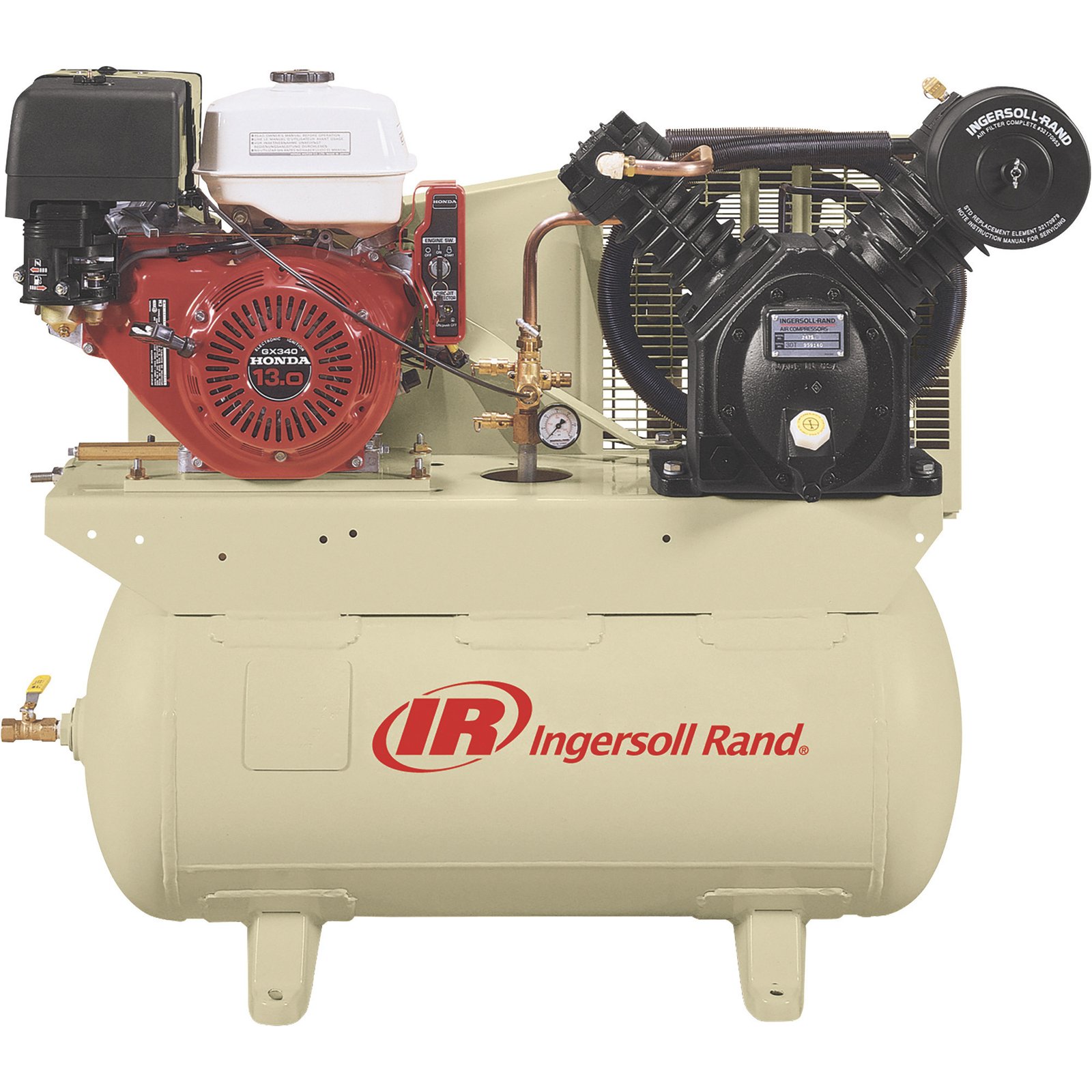 Ingersoll Rand 2475F13GH Gas Air Compressor – 13 HP, 30 Gallon