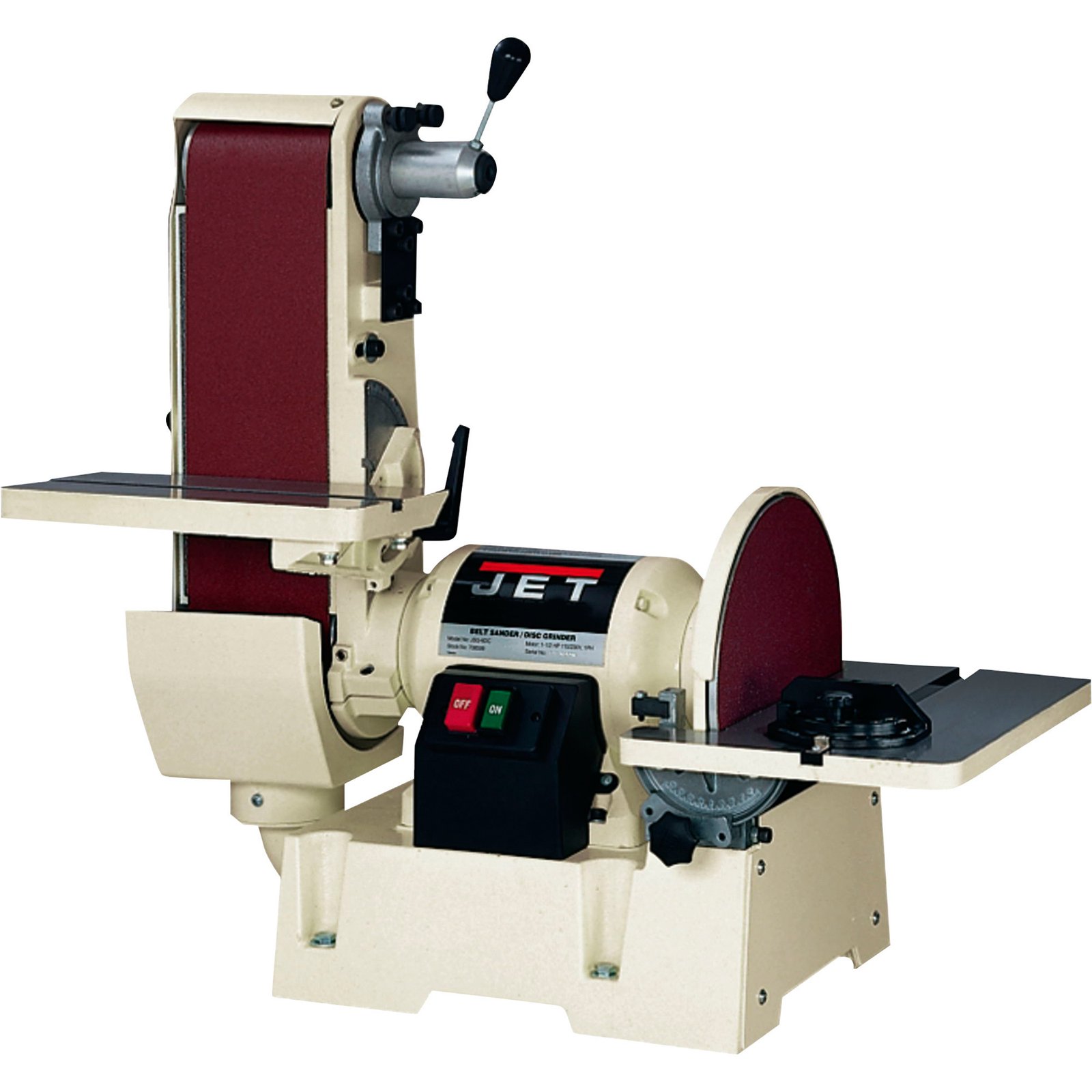 JET JSG-6DC Benchtop Belt & Disc Sander – 6 x 48 in. Belt, 12 in. Disc, 1-1/2 HP, 115V