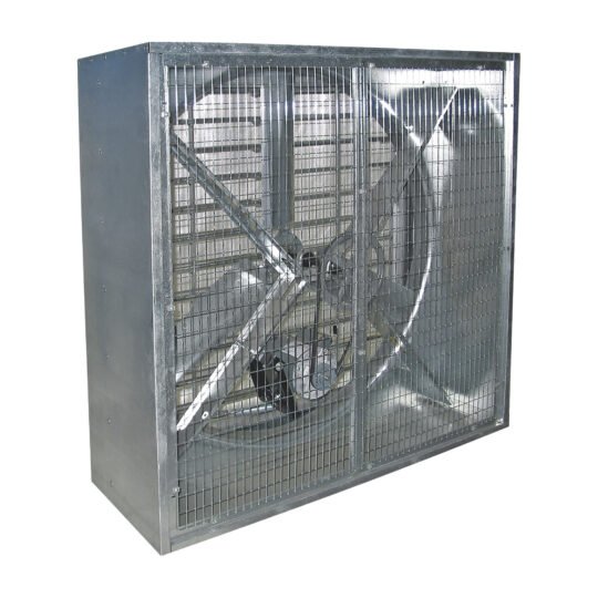 J & D Mfg. Wallmaster Exhaust Fan, 50in. Dia., 21,000 CFM, 3 Wing Blade, Model# VF50GG