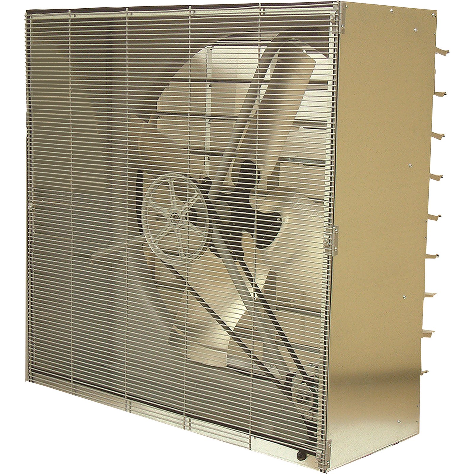 TPI CBT36B Cabinet Exhaust Fan with Shutter – 36 in., 6,900 CFM, Belt Drive