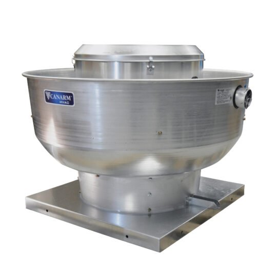 Canarm Upblast Spun Aluminum Exhauster — 21in., Direct Drive, 1 HP EC Motor, Model# ALX210-UD100EC