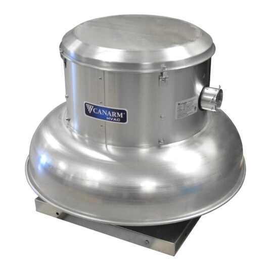 Canarm Downblast Spun Aluminum Exhauster — 21in., Direct Drive, 1 HP EC Motor, Model# ALX210-DD100EC