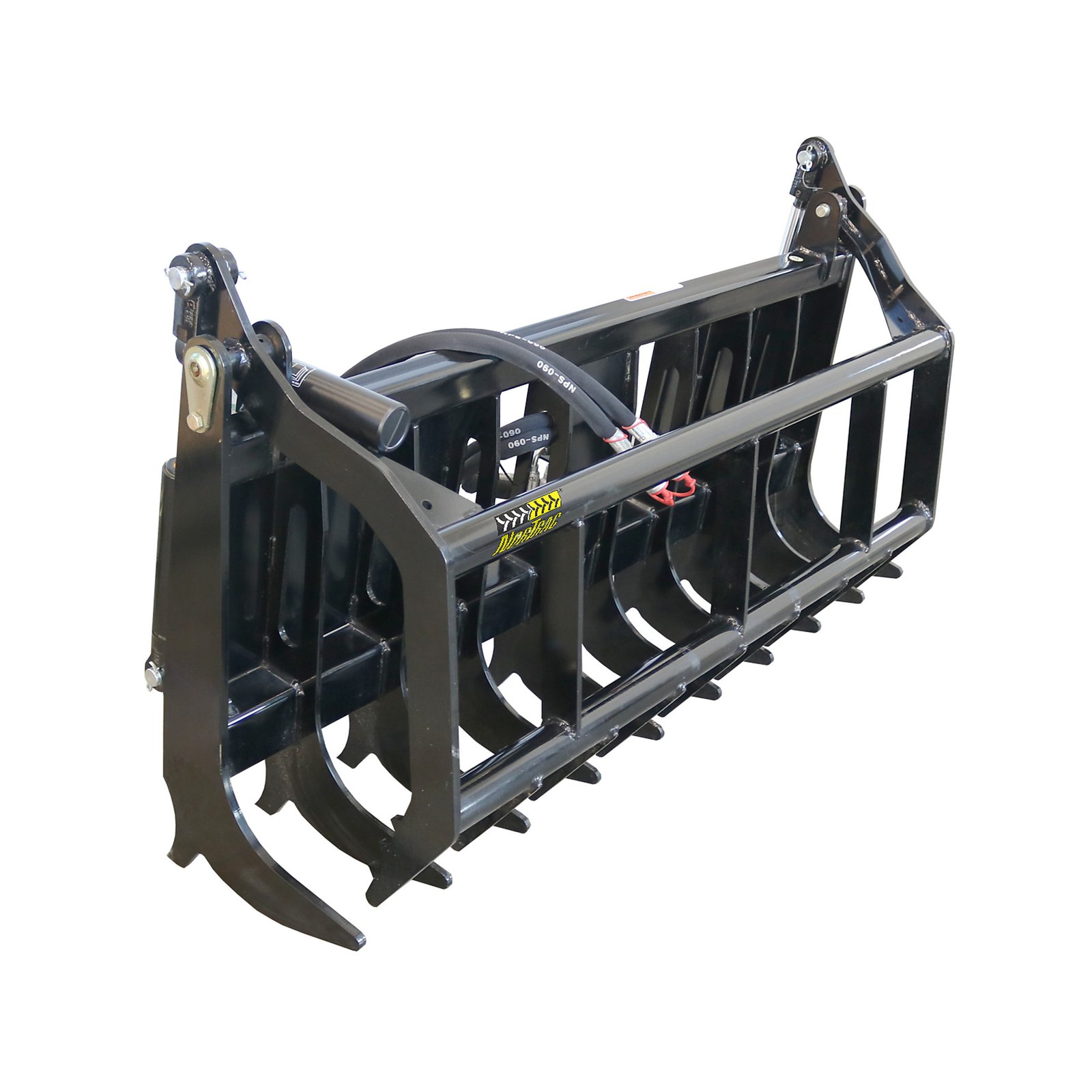 NorTrac BE-SSGBC60 Skid Steer Root Grapple – 62 in., Dual Hydraulic Cylinders