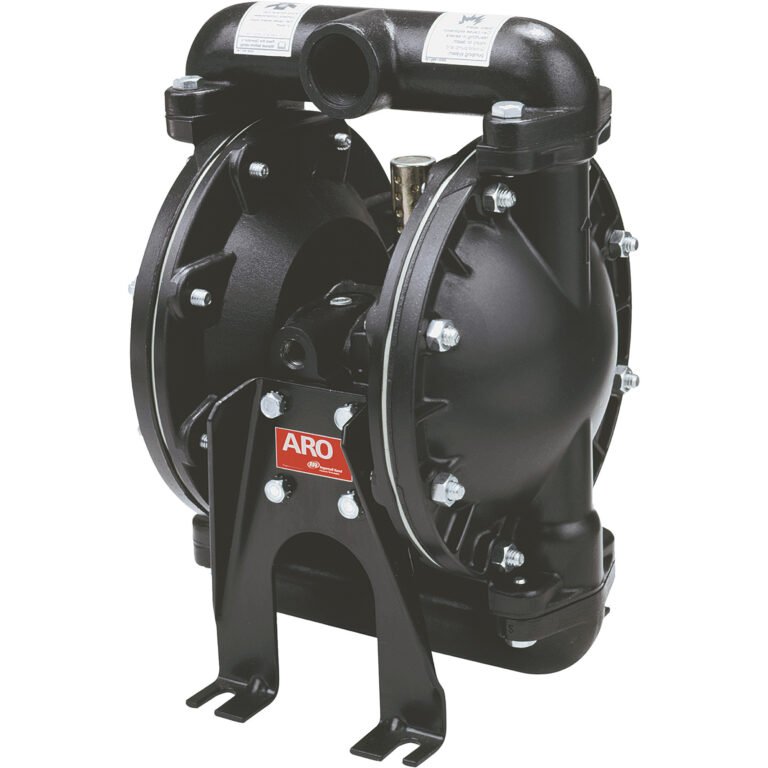 ARO Air-Operated Double Diaphragm Pump, 1in. Ports, 35 GPM, Aluminum/PTFE, Model# 666100-344-C