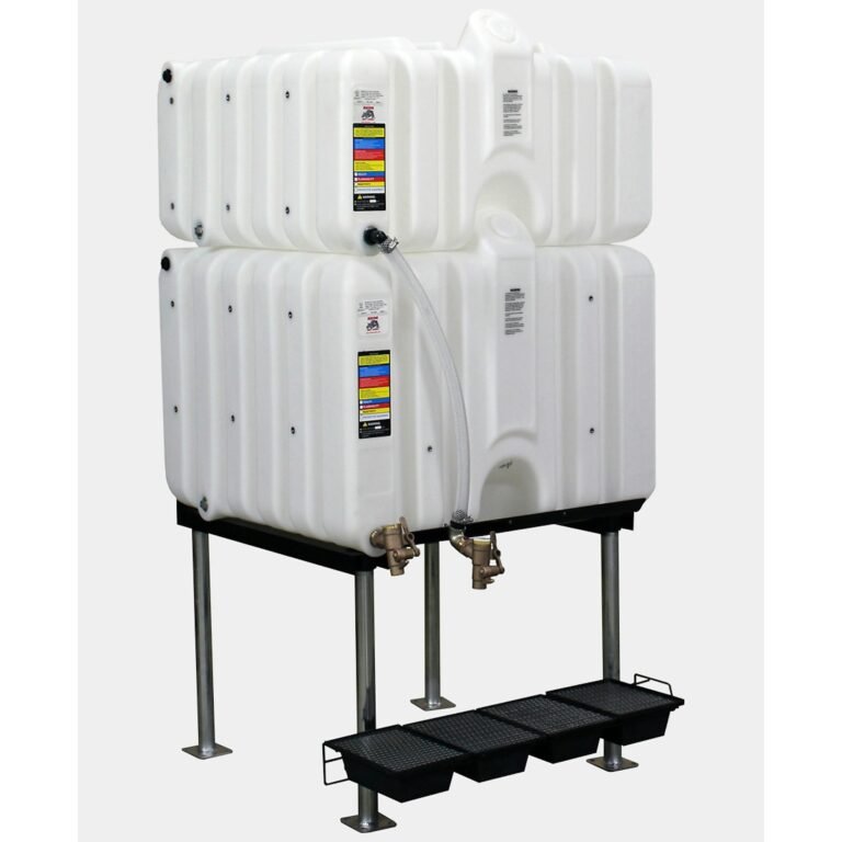 Rhino Tuff Tanks Complete Gravity Feed System - 200-Gal. Capacity, Roto-Molded Stackable Tanks, Model# RTT-6320