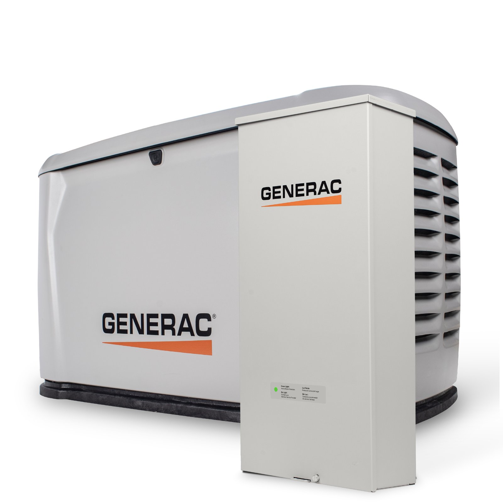 Generac 7328 Air-Cooled Home Standby Generator – 26,000 Watts, Dual Fuel, 200A Transfer Switch
