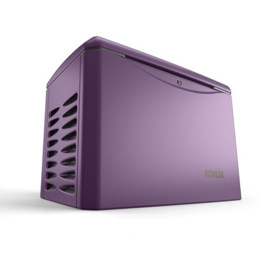 Kohler Standby Generator - 14kW, Royal Plum, 12kW NG, V-Twin Engine, Model# 14RCA-QS209