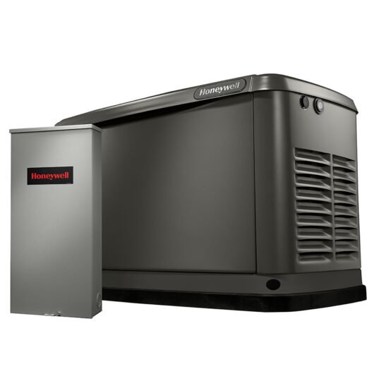 Honeywell Home Standby Generator — 18000 Watts, Air-Cooled, Dual Fuel, 200A Automatic Transfer Switch, Model# 7236