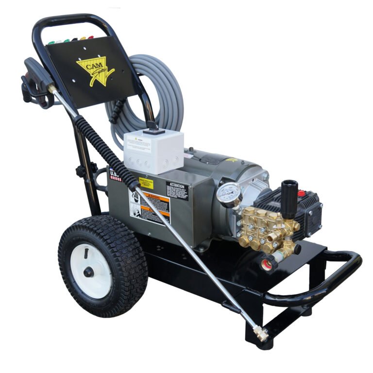 Cam Spray Portable Electric Pressure Washer — 4 GPM, 2000 PSI, 230V, Single Phase, Cold Water, Model# 2000XAR
