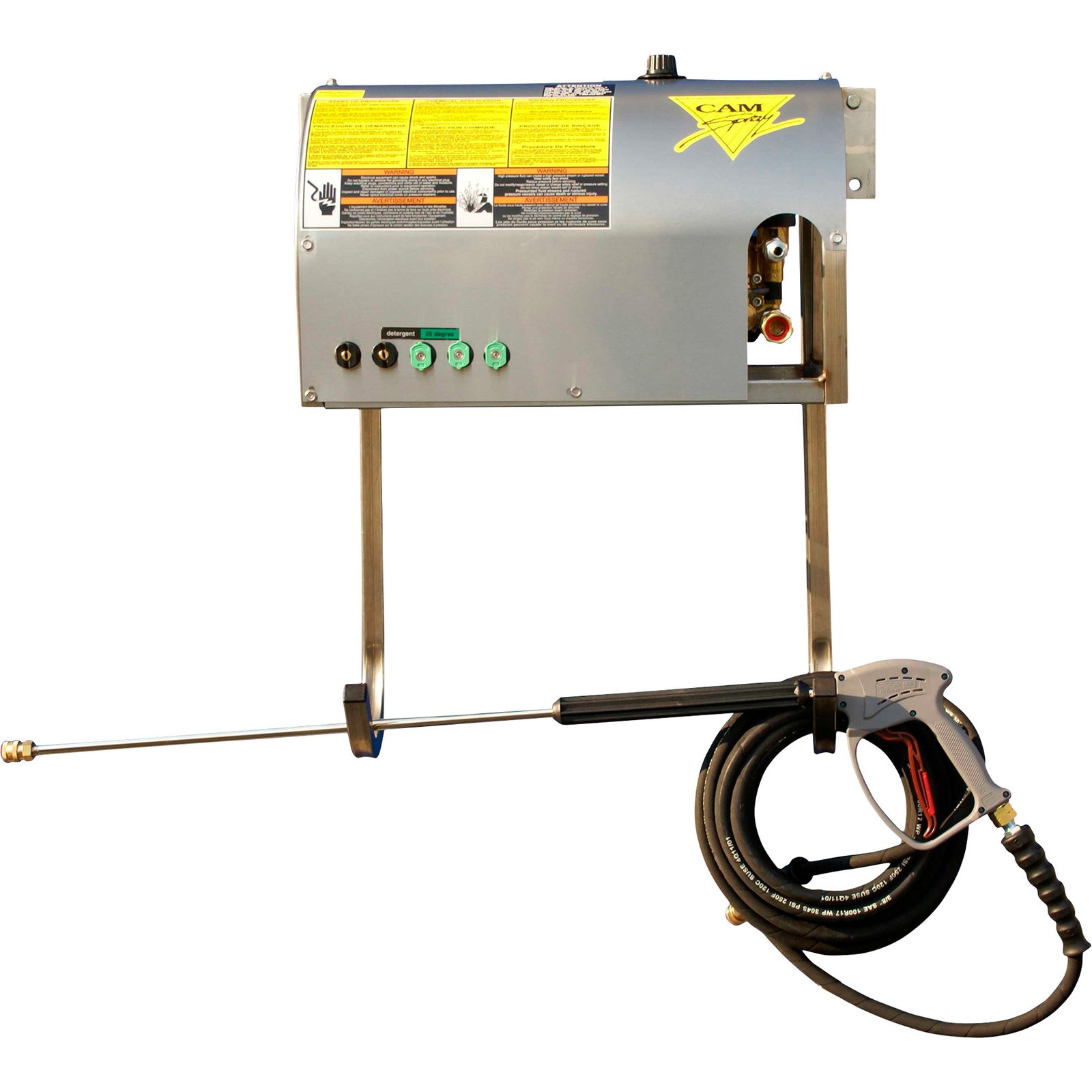 Cam Spray 1000WM/SS Wall-Mount Electric Pressure Washer – 1,000 PSI, 2 GPM, Cold Water