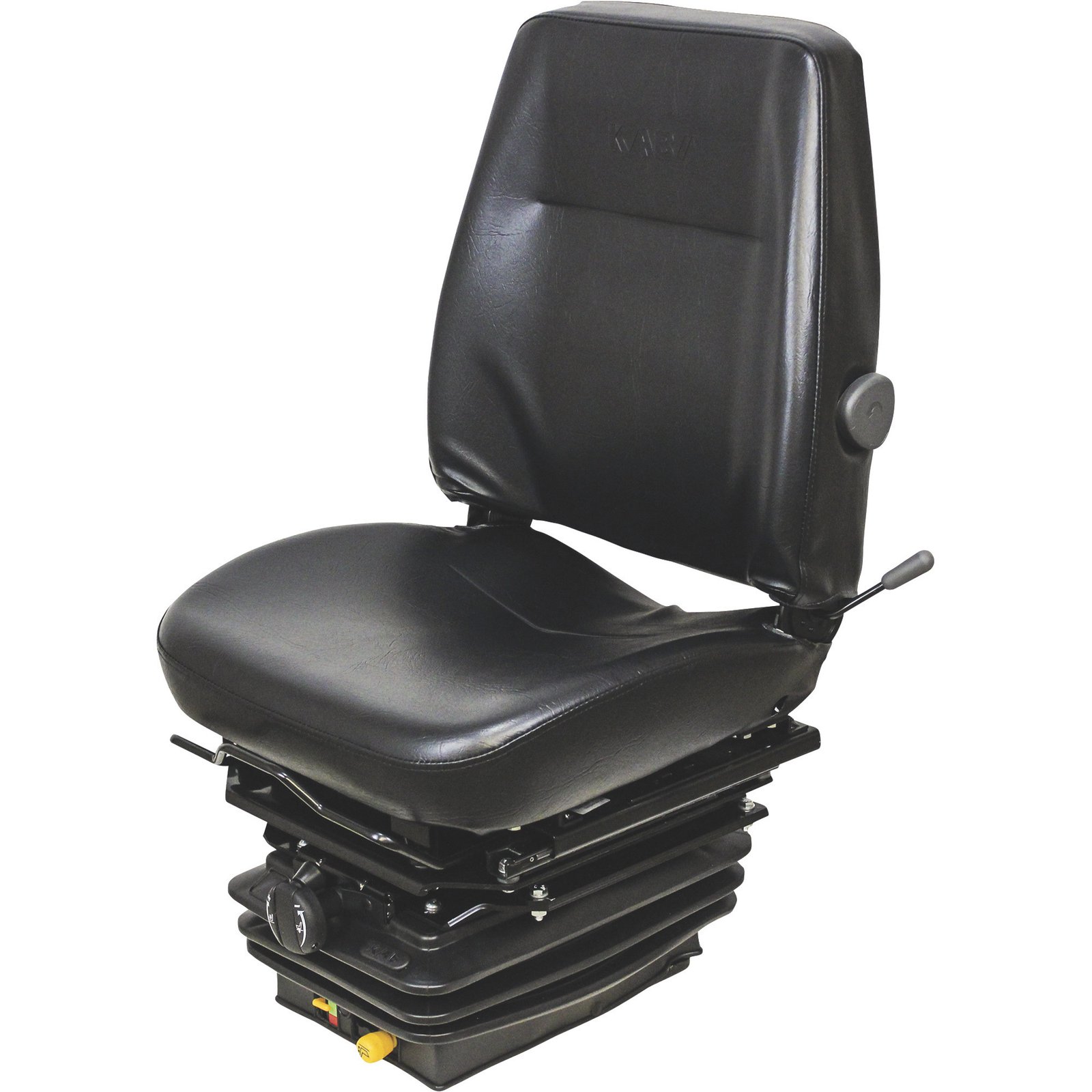 K&M KM111 8469 Mechanical Suspension Seat – Black Vinyl