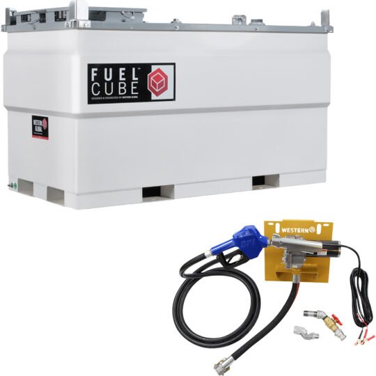 Western Global FuelCube Diesel Fuel Tank Kit with Pump and Fuel Gauge, Model# FCPWN0500-01215GP-SNN