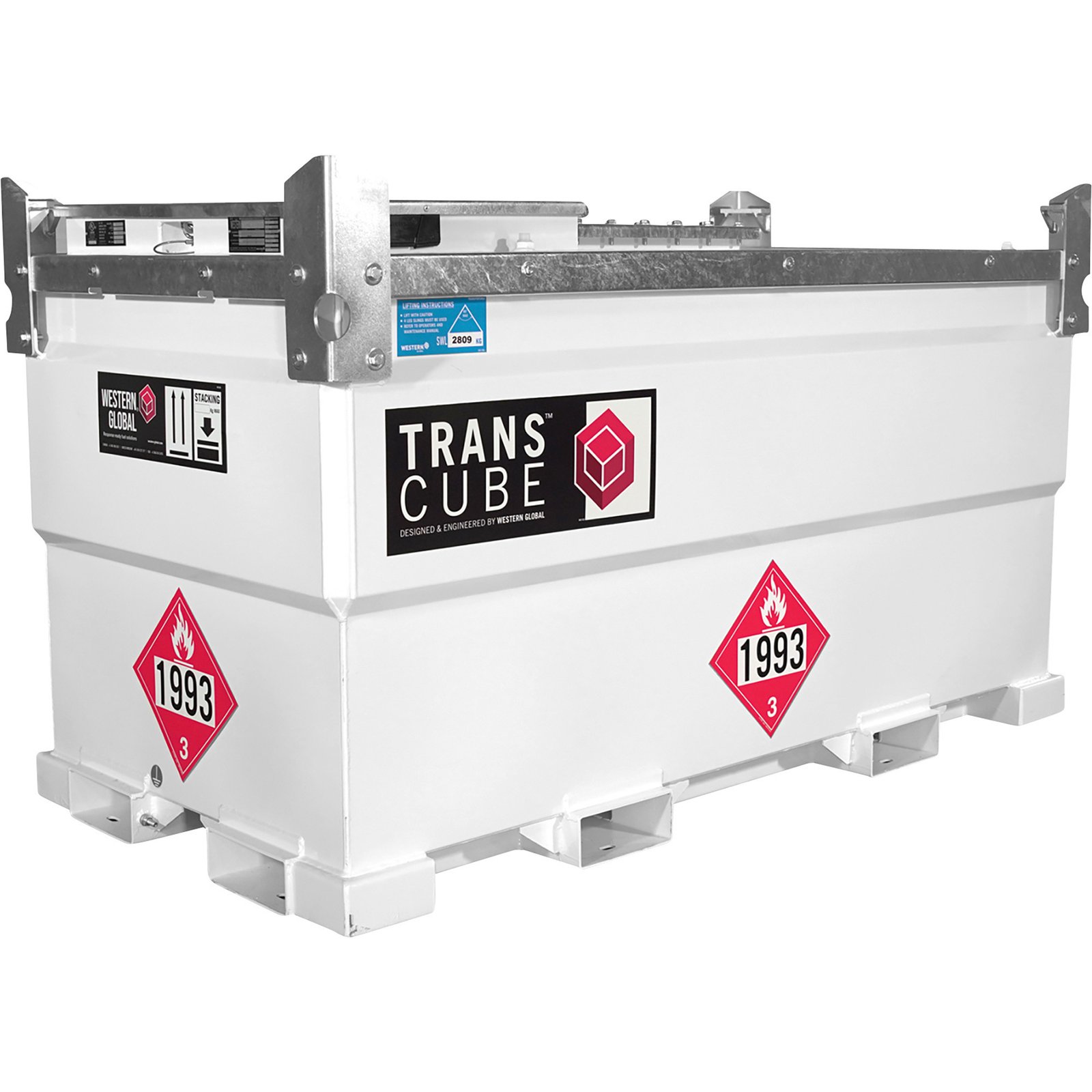 Western Global TransCube 20TCG TCGWN0020 Double-Wall Fuel Storage Tank – 552 Gallon, Level Gauge