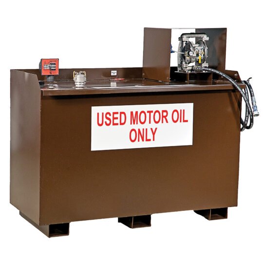 JohnDow Industries, Used Oil Storage System - 285-Gallon/Workbench, Capacity 285 Gal, Shape Rectangle, Model# AGS-285D