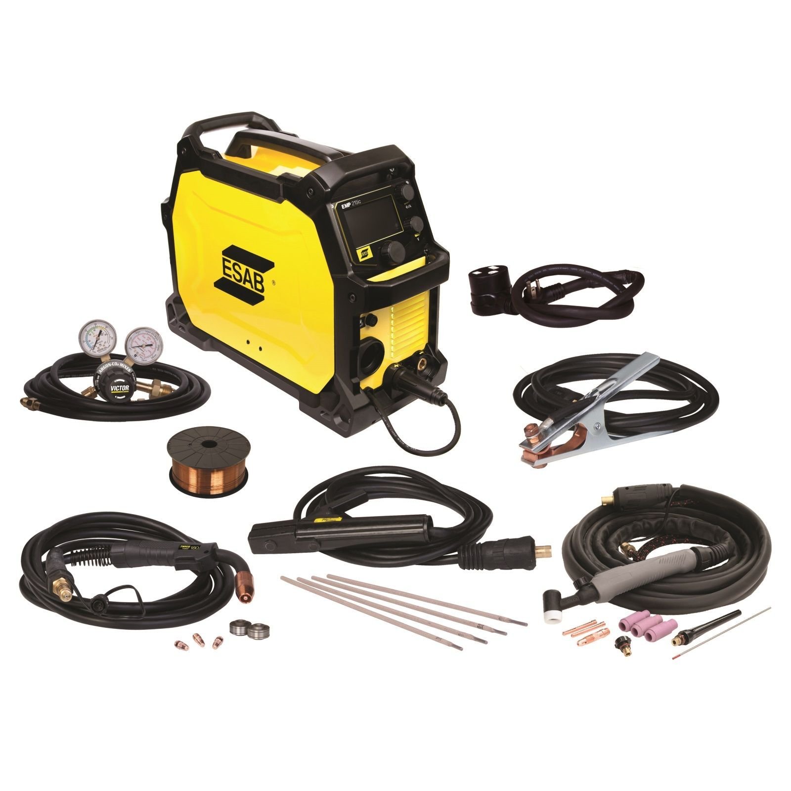 ESAB Rebel EMP 215ic 0558102240 Multi-Process Welder – MIG/Stick/TIG