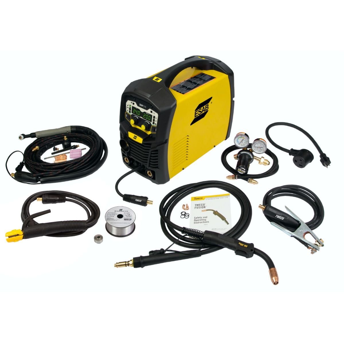 ESAB EMP 210 Multi-Process Welder – 210A, MIG/Stick/TIG