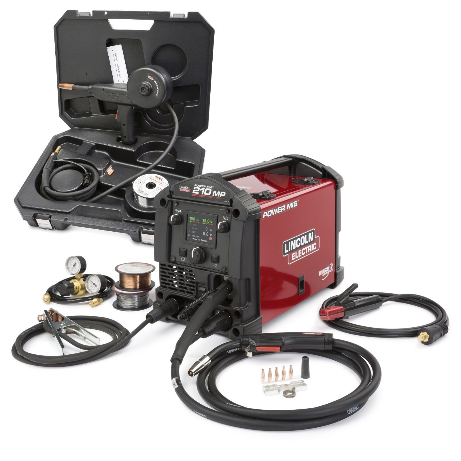 Lincoln Electric Power MIG 210 MP K4195-1 Multi-Process Welder – Aluminum One-Pak
