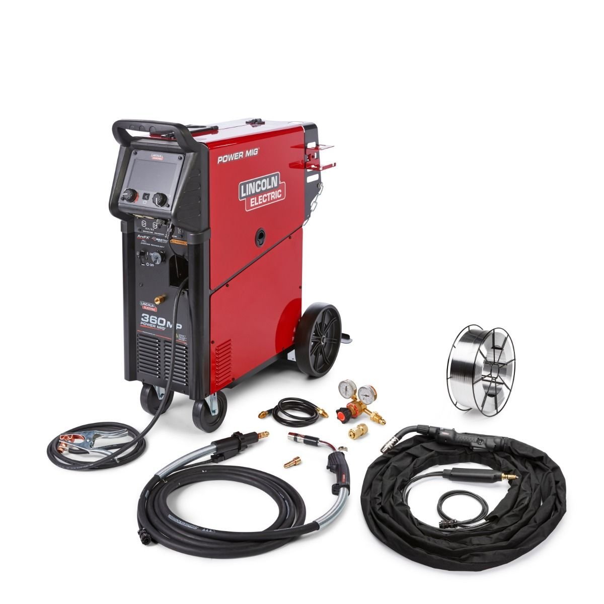 Lincoln Electric Power MIG 360 K4662-1 Multi-Process Welder – Aluminum Trailer One-Pak