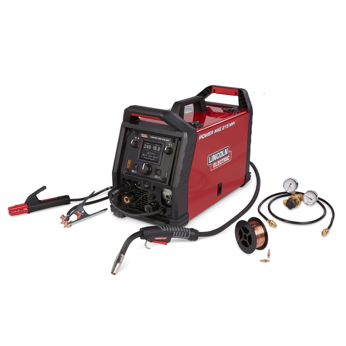 Lincoln Electric Power MIG 215 MPi K4876-1 Multi-Process Welder – MIG/Stick/TIG