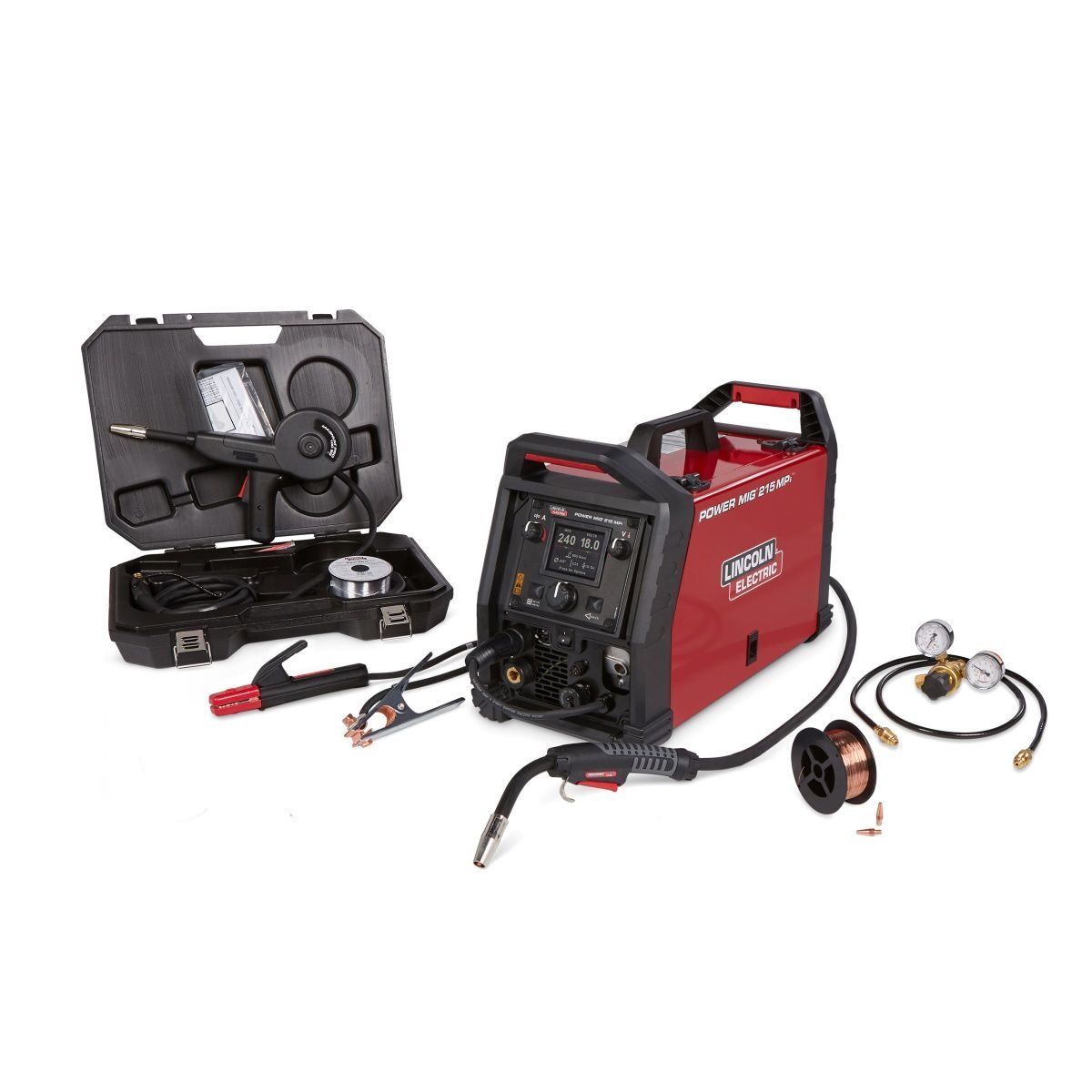 Lincoln Electric Power MIG 215 MPi K4878-1 Multi-Process Welder – TIG One-Pak