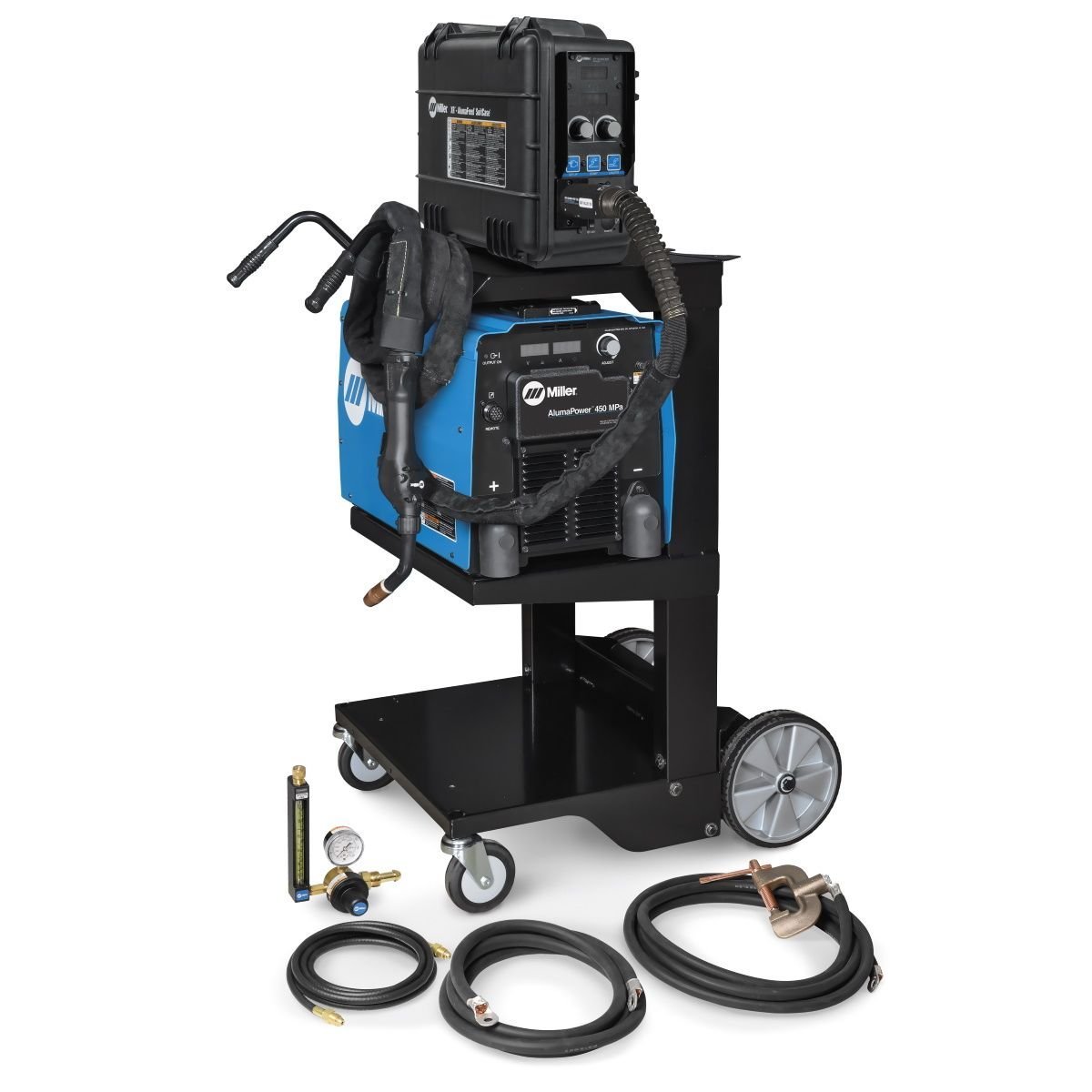 Miller AlumaPower 450 MPa 951840 Aluminum MIG Welder System – Feeder & XR Gun