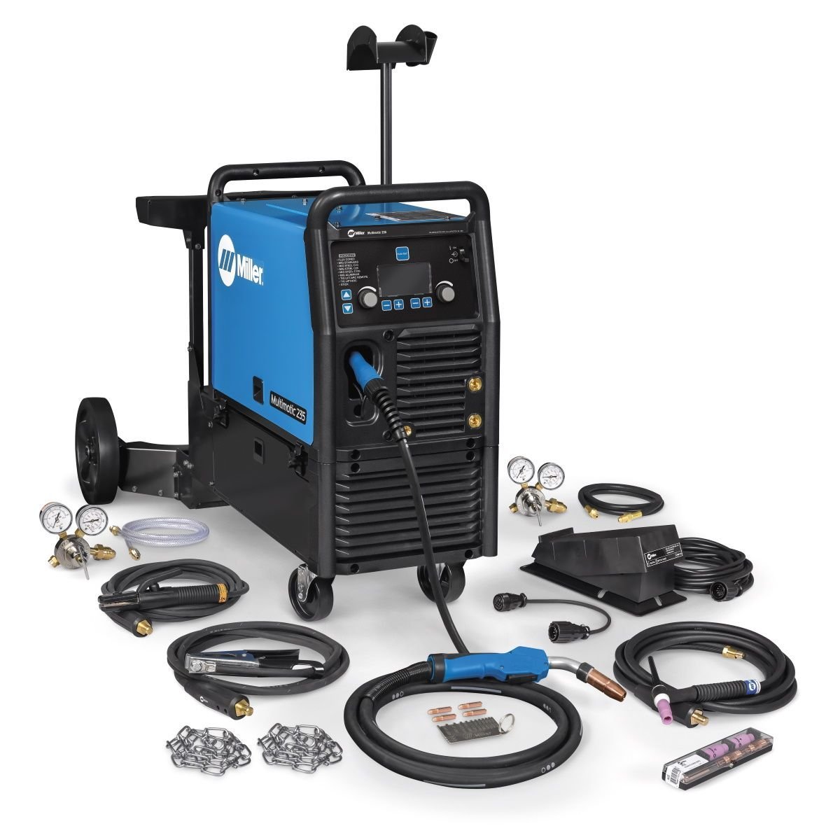Miller Multimatic 235 Multi-Process Welder – Dual Cart & TIG Kit