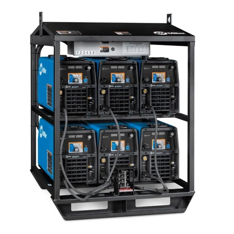 Miller XMT 350 FieldPro ArcReach 6-Pack Rack System