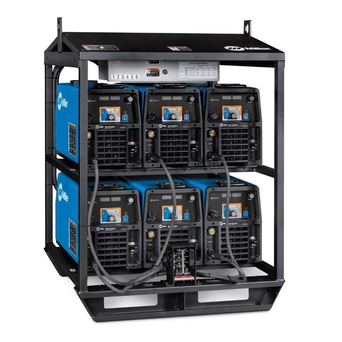 Miller XMT 350 FieldPro ArcReach 907740 6-Pack Rack System