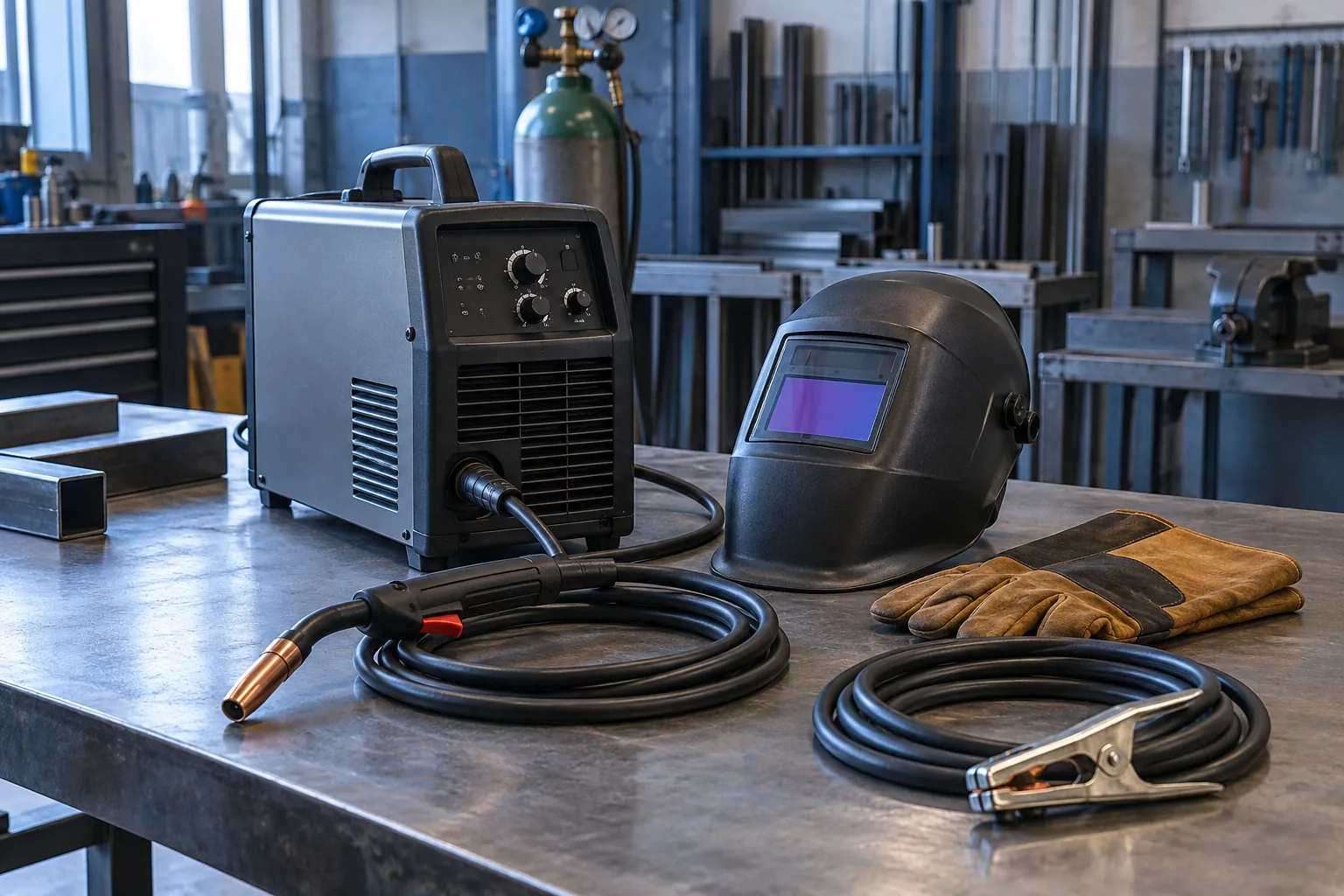 Welding machine and protective equipment