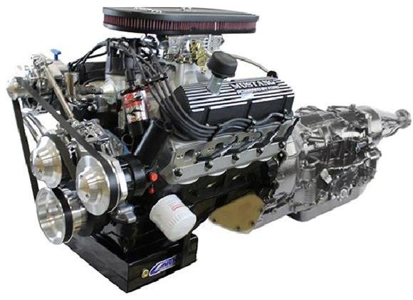 BluePrint Builder Series 347W/415HP Mustang Edition EFI Crate Engine and TKX Transmission Combos B347FKB4R7M