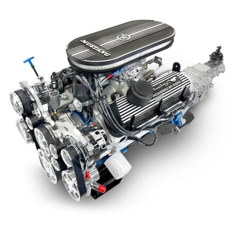 BluePrint Builder Series 347W/415HP Mustang Edition Carbureted Crate Engine and TKX Trans Combos B347KTKXM