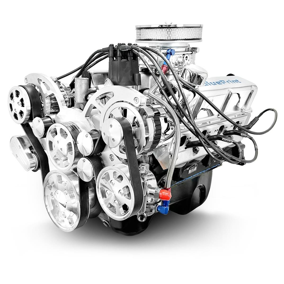 BluePrint Engines BP3479RCTCK Ford 347 Dressed Stroker Long Block Crate Engine – 415 HP