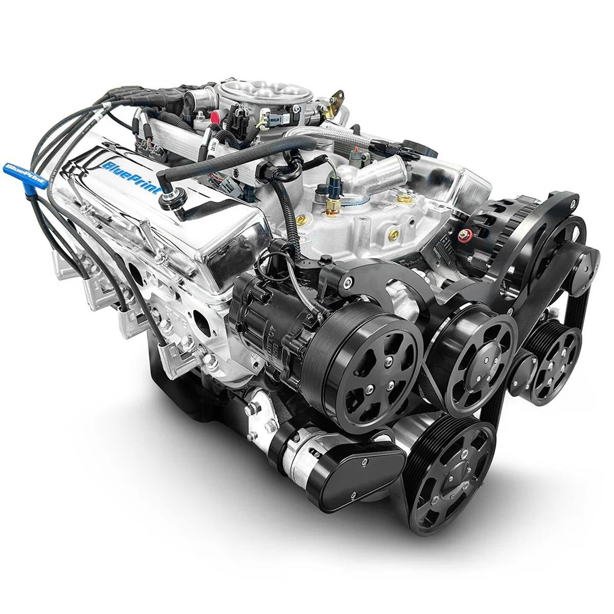 BluePrint Engines BP38318MPFIKB GM 383 EFI Deluxe Dressed Stroker Long Block – 436 HP